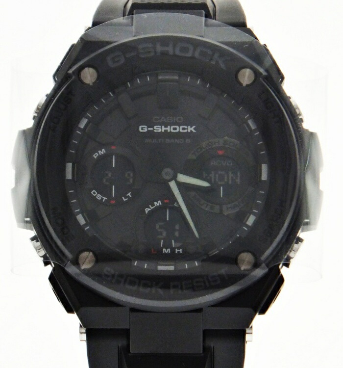【中古】CASIO カシオ G-SHOCK G-STEEL GST-W100G-1BJF 耐衝撃構造（ショックレジスト） 20気圧防水 メンズ タフソーラー 黒文字盤 腕時計 USED-SA m26-1200296925800933【かんてい局前橋店】｜質屋かんてい局前橋店