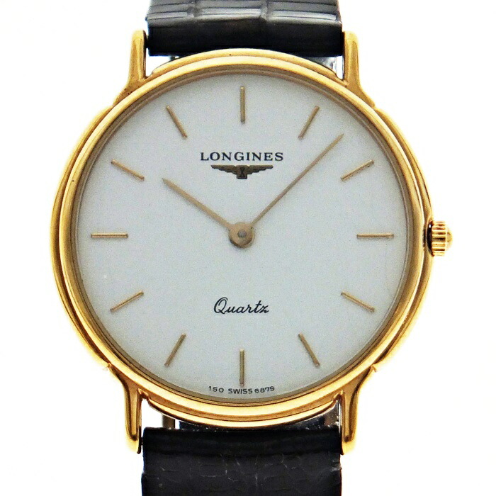 【中古】LONGINES ロンジン L150.2 白文字盤 クオーツ メンズ 腕時計 USED-B m26-1200296925801273