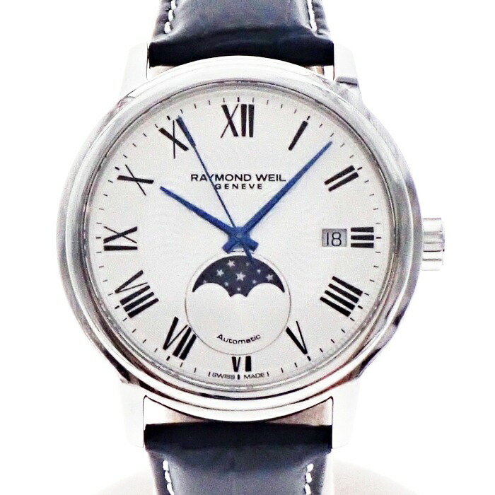【中古】RAYMOND WEIL レイモンドウェイル マエストロ 2239-STC-00659 メンズ デイト 自動巻き 白文字盤 裏スケ 腕時計 USED-AB m26-1200307925800390｜質屋かんてい局前橋店