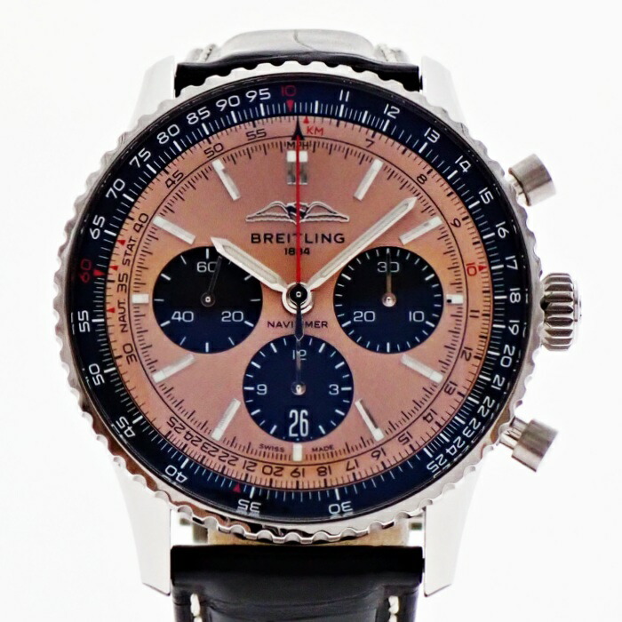 【中古】BREITLING ブライトリング ナビタイマーB01 クロノグラフ43 AB0138241K1P1 自動小銃一巻き デイト メンズ ウオッチ USED-A m26-1200303925800083