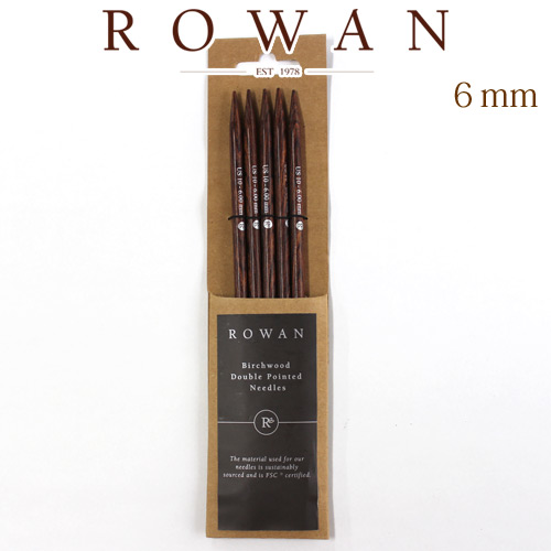 【楽天市場】rowan ローワン 5本針 長さ20cm 6mm Birchwood Double Pointed Needles：けいとのコーダ 