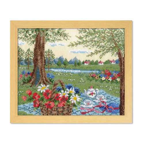 楽天市場】刺繍キット アリスの木陰のティータイム 7427 〔オノエ