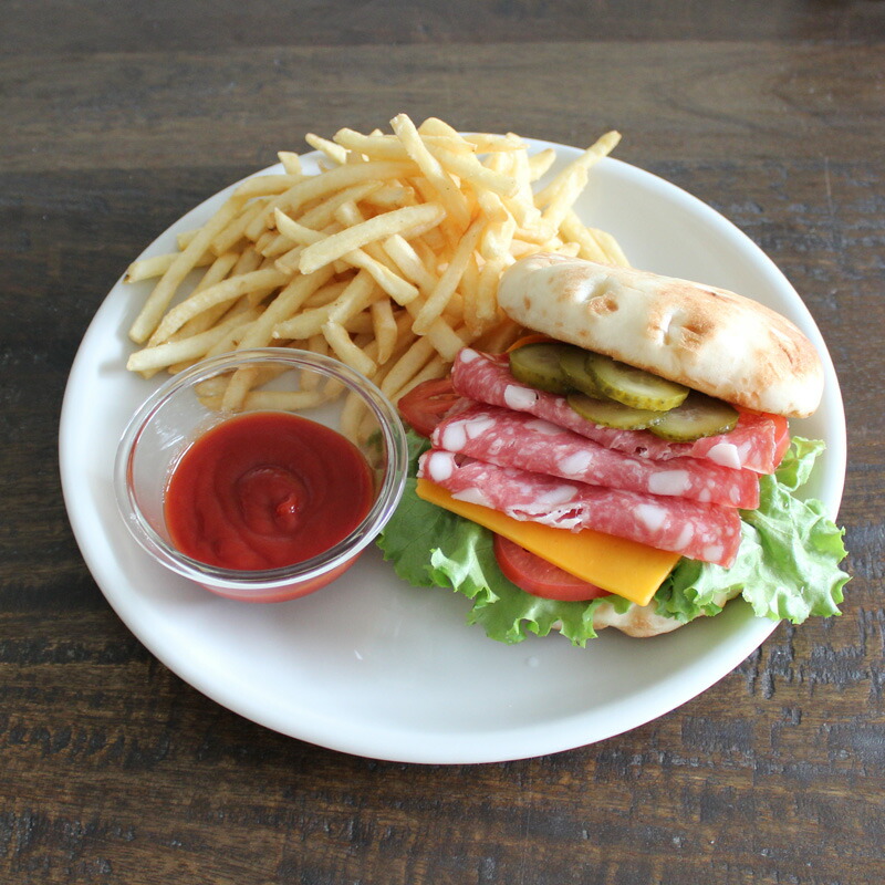 サタルニア ローマブルーライン デザートプレート 20cm 6枚セット未