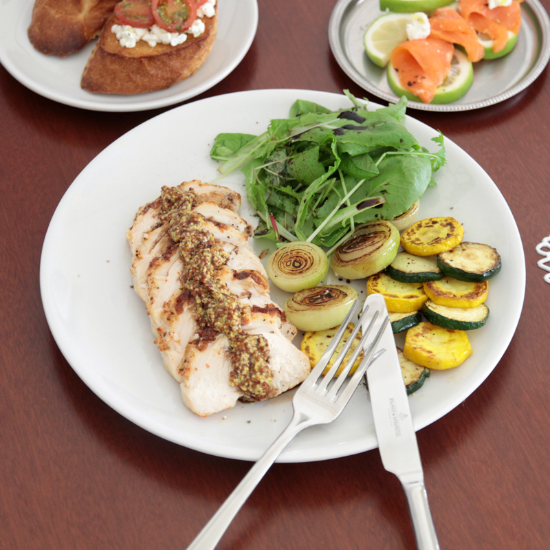 サタルニア ローマブルーライン デザートプレート 20cm 6枚セット未