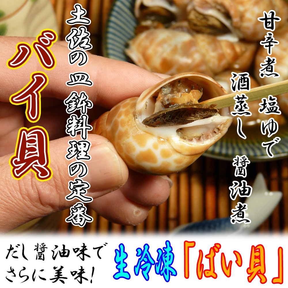 楽天市場 送料無料 お買い得 おつまみ 土佐の皿鉢料理 冷凍 ばい貝 ２ｋｇ 冷凍 煮物 甘辛煮 塩ゆで 晩酌 日本酒 貝料理 海鮮 バイ貝 バイガイ 酒の肴 郷土料理 巻貝 ベーゴマ 酒蒸し しょうゆ煮 お取り寄せグルメ 高たんぱく 低脂肪 料亭 業務用 大容量 興洋フリーズ