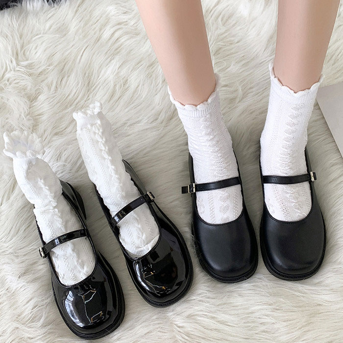 楽天市場】メリー ジェーン レディースシューズ シンプル ミドルヒール