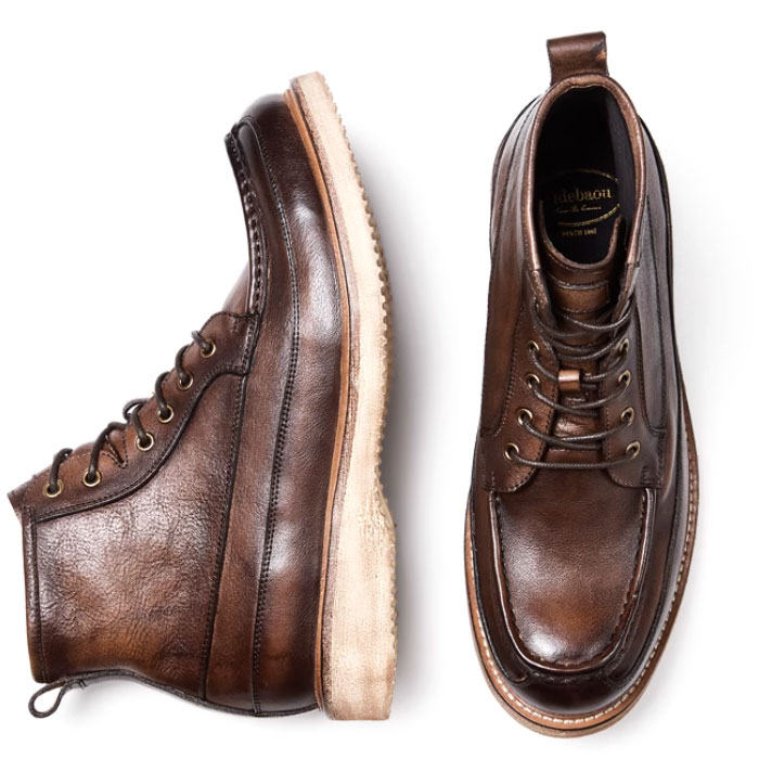 ダークブラウン レザー ワークブーツ ZERROW,S/ゼローズ】TYPE Z/ホーウィンラティーゴレザー ダーク