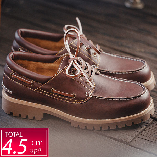 appleTimberland ブラウン レザー デッキシューズ デッキシューズ/US10/ブラウン/レザー