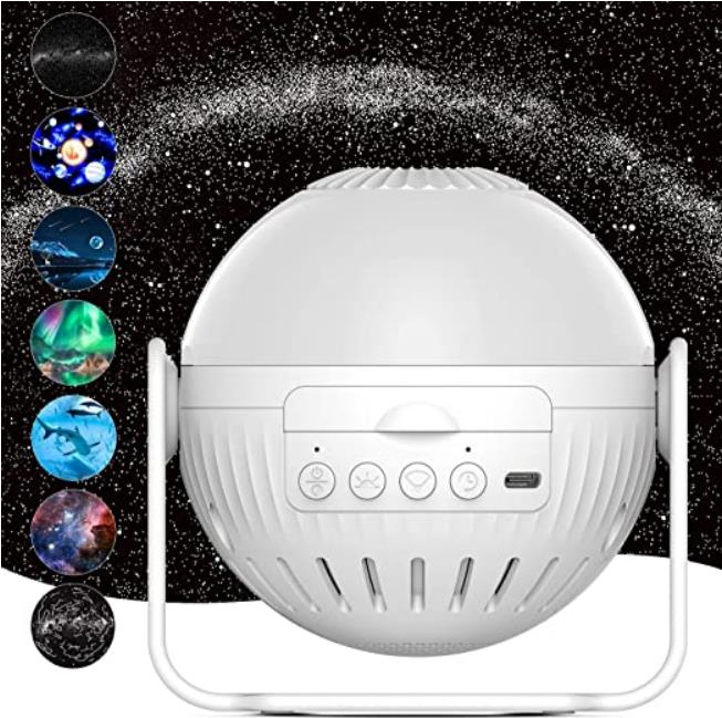 プラネタリウム 家庭用 人気 本格的 銀河 オーロラ HDズーム星空ライト スタープロジェクターライト ベッドサイドランプ 6種類映画フィ