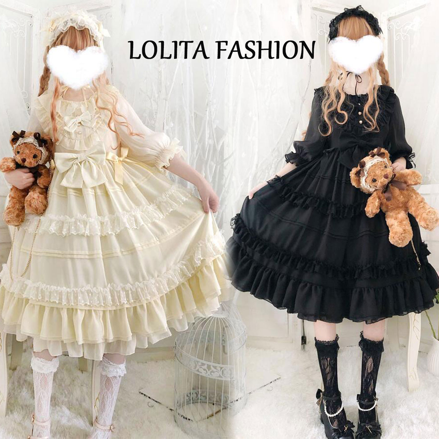 半袖ロリータ装い 奇麗ワンピース 甘ロリータ 甘ロリ 競り合いワンピース 王子ドレス Lolita ロリータドレス 褒章 フラウンス 可愛い被服 ゴスロリ コスプレ御召し 教養祭礼 学院祭 可愛らしい 萌え 美少女御召物 でき事 ロリータファション 2色彩 Faycha Org