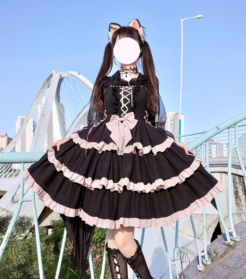 99 Off ロリータワンピース 可愛いロリータ服 ジャンパースカート 甘ロリータ プリンセスドレス レース フリル 華やか パーティードレス Lolita 可愛い ワンピース 大人コスチューム ゴスロリ ハロウィン コスプレ衣装 文化祭 学園祭 イベント 仮装 女装 ロリータ