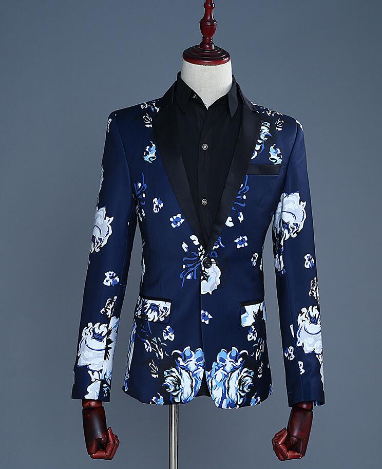 メンズ花柄スーツセット 花柄礼服 舞台衣装 舞台スーツ タキシード スーツジャケット テーラードジャケット フォーマルスーツ ステージ衣装 舞台衣装 ウエディング 結婚式 前撮り 後撮り コント 舞台劇 漫才 余興 司会者 忘年会 音楽会 指揮者 パーティー クラブ ホスト 2