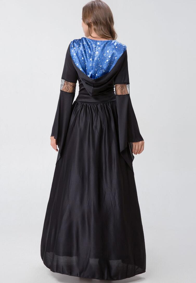 SALE／10%OFF ハロウィン衣装 ハロウィンコスチューム 大人用コスプレ衣装 長袖ワンピース 帽子付き ロング丈ドレス 悪魔 吸血鬼 死神 巫女  魔女 女王 コスプレ cosplay 舞台衣装 仮装 舞台劇 イベント 変装 学園祭 舞台衣裳 なりきり お芝居衣装 ハロウィンパーティー ...