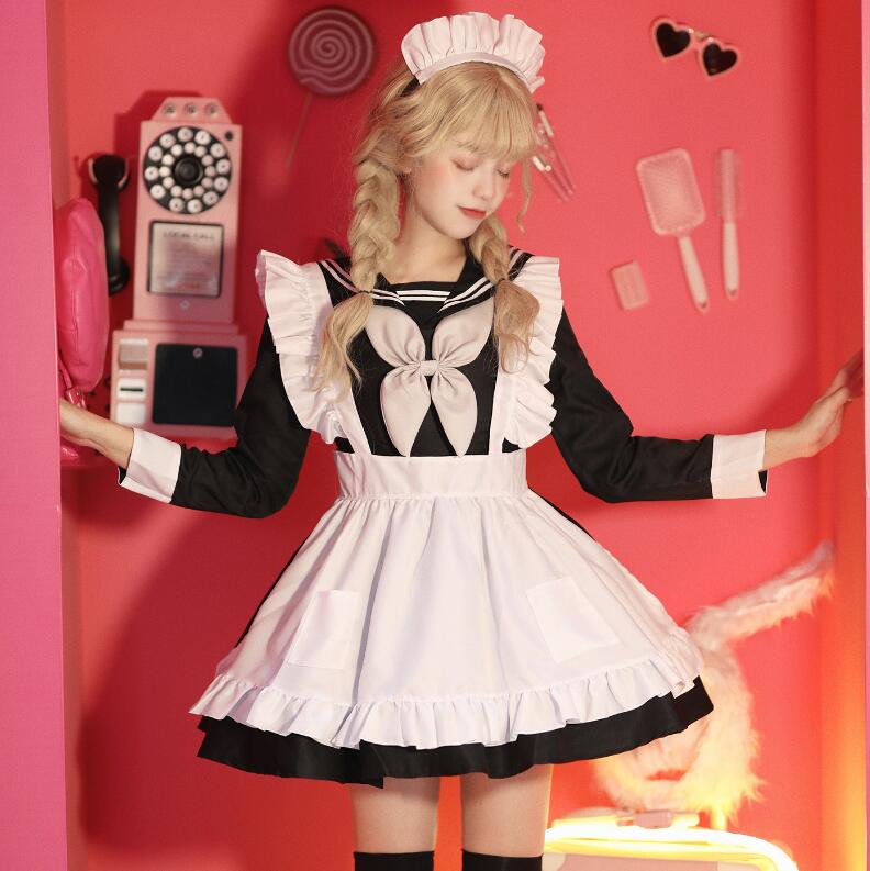 キャンディフルーツ　セーラー服　ワンピース　メイド服　マリン風　コスプレ Amazon.co.jp: メイド服 コスプレ メイド 制服 コスチューム