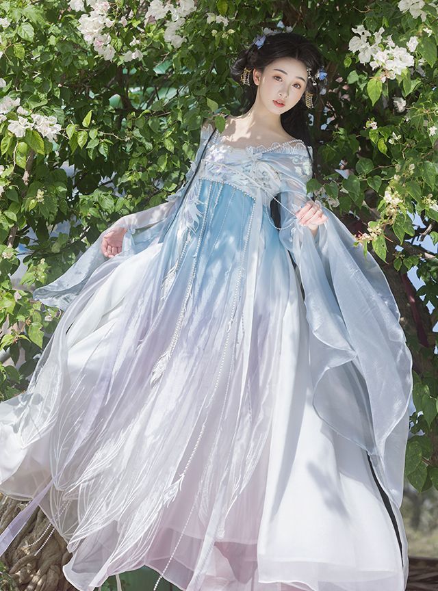 チャイナドレス ワンピース トップス 2点セット 仮装 漢服 コスプレ 中華服 古時代 チャイナ風 ワンピース 普段着 唐服 仙女 唐装  漢服仙女 チャイナ服 刺繍 女性 ロング丈 おしゃれ ステージ 撮影 舞台衣装 学園祭 文化祭イベント 仮装 ?逸　舞台劇 ハロウィン 誕生日 青