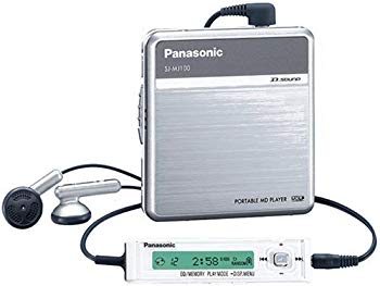 【中古】Panasonic D‐SOUND 携帯型MD電気蓄音機 しろがね色 SJ-MJ100-S