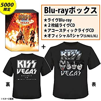【中古】キッス・ロックス・ヴェガス【5000セット完全限定生産Blu-ray+2枚組CD+アコースティックCD+Tシャツ(Lサイズのみ)(日本先行発売/日本語字幕付き/｜お取り寄せ本舗 KOBACO