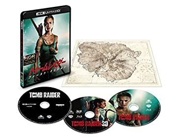 【中古】(未使用･未開封品)トゥームレイダー ファースト・ミッション 4K ULTRA HD&3D&2Dブルーレイセット(初回仕様/3枚組/幻の島マップ付) [Blu-ray]｜お取り寄せ本舗 KOBACO