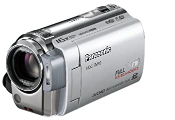 【中古】(非常に良い)パナソニック デジタルハイビジョンビデオカメラ プラチナシルバー HDC-TM30-S