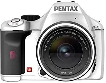 【中古】(人並み外れたに好いたらしい)PENTAX デジタル一眼二眼レフ写真機 K-x 水晶体一揃いの道具 白いこと