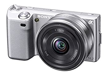 【中古】(非常に良い)ソニー SONY ミラーレス一眼α NEX-5 ダブルレンズキット シルバー NEX-5D/S