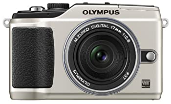 【中古】(非常に良い)OLYMPUS ミラーレス一眼 E-PL2 パンケーキレンズキット ゴールド E-PL2 PKIT GLD