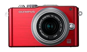 【中古】OLYMPUS ミラーレス一眼 PEN Lite E-PL3 レンズキット レッド E-PL3 LKIT RED｜お取り寄せ本舗 KOBACO