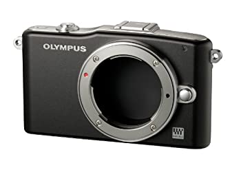 【中古】(非常に良い)OLYMPUS ミラーレス一眼 PEN mini E-PM1 ボディ ブラック E-PM1 BODY BLK