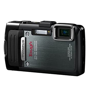 【中古】(人並み外れたに似つかわしい)OLYMPUS デジタル写真機 STYLUS TG-830 1600万絵素 後押し照らしだす型CMOS 雨合羽動作10m 黒いこと TG-830 BLK
