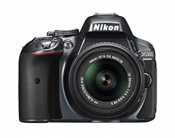 【中古】Nikon デジタル一眼レフカメラ D5300 18-55mm VR II レンズキット グレー 2400万画素 3.2型液晶 D5300LK18-55VR2GY