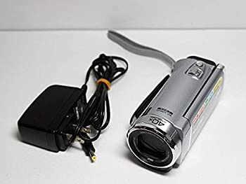 【中古】(非常に良い)JVCKENWOOD JVC ビデオカメラ EVERIO GZ-E220 内蔵メモリー 8GB シルバー GZ-E220-S