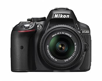 【中古】Nikon デジタル一眼レフカメラ D5300 18-55mm VR II レンズキット ブラック 2400万画素 3.2型液晶 D5300LK18-55VR2BK