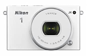 【中古】(非常に良い)Nikon ミラーレス一眼 Nikon1 J4 標準パワーズームレンズキット ホワイト J4HPLKWH