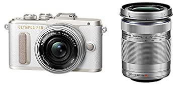 【中古】(非常に良い)OLYMPUS ミラーレス一眼 E-PL8 ダブルズームキット ホワイト 87,394円