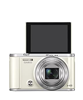 【中古】(人並み外れたに好いたらしい)CASIO デジタル写真機 EXILIM EX-ZR3200WE 自分自身撮り・みんな撮りが飾り気の無い スマホへ自動小銃遷らす