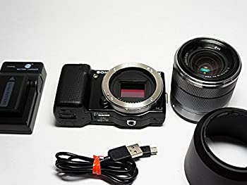 【中古】(人並み外れたに好いたらしい)ソニー SONY デジタル一眼写真機 α NEX-5N 望遠レンズ一揃いの道具 黒いこと NEX-5NK/B