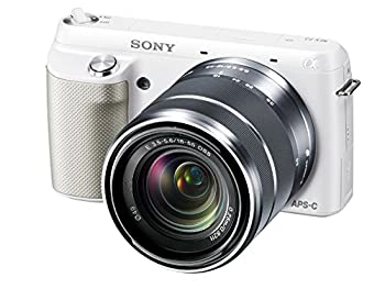 【中古】(非常に良い)SONY ミラーレス一眼 NEX-F3 ズームレンズキット キットレンズ E 18-55mm F3.5-5.6 OSS付属 ホワイト NEX-F3K-W