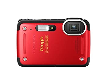 【中古】(人並み外れたに好いたらしい)OLYMPUS デジタル写真機 STYLUS TG-625 赤いこと 1200万絵素 後ろ側素っ破抜き型CMOS 雨合羽5m 耐落下ぼうぜん自失1.5m 耐低温-10℃の手ごわい動作 光学5倍望遠レンズ iHSテク