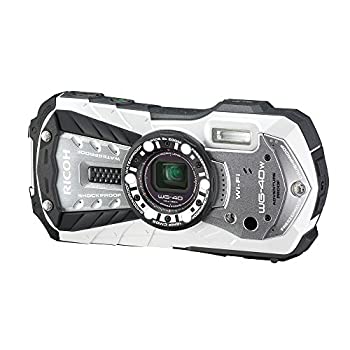 【中古】(非常に良い)RICOH 防水デジタルカメラ RICOH WG-40W ホワイト 防水14m耐ショック1.6m耐寒-10度 RICOH WG-40W WH 04687｜お取り寄せ本舗 KOBACO