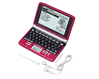 【中古】(人並み外れたに似つかわしい)CASIO Ex-word (エクスワード) 陰電子字引き XD-SW6400RD 赤いこと 日中韓相応う手描きダイアログボックス積み上げる 音吐相応う 100コンテンツ多字引き模範例