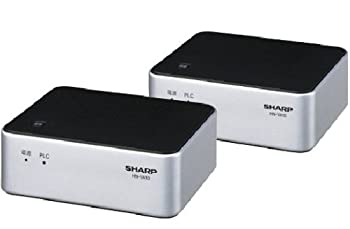 【中古】(非常に良い)SHARP PLC（高速電力線通信）アダプター LAN1ポート+LAN1ポートタイプ 初期設定済ペアモデル HN-VA10S
