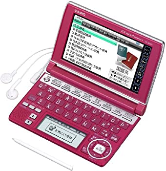 【中古】CASIO Ex-word 陰電子字引き XD-A6500RD 赤いこと 多字引き組み入れる模範例 ツインタッチパネル 音吐相応う 100コンテンツ 日本読みもの300細工物/分野読みもの100細工物寄せあつめる