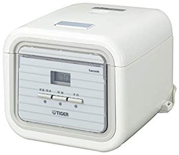 【中古】タイガー 炊飯器 3合 マイコン 一人暮らし用 レシピ付 シンプルホワイト  tacook 炊きたて JAJ-A552-WS