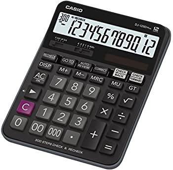 【中古】Casio dj-120dplus-w-ep Plusデスクトップ電卓確認、修正機能付き???ブラック|お取り寄せ本舗 KOBACO
