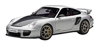 非常に良い)AUTOart 18 ポルシェ 911 RS (シルバー) (997) GT2 完成品