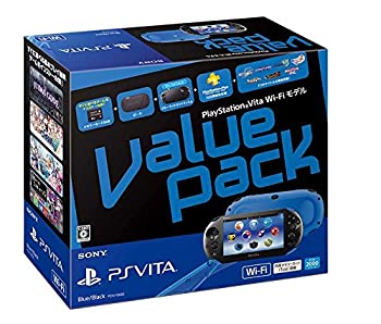 【中古】PlayStation Vita Value Pack Wi-Fiモデル ブルー/ブラック【メーカー生産終了】