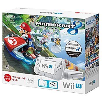 【中古】(非常に良い)Wii U マリオカート8 セット シロ【メーカー生産終了】