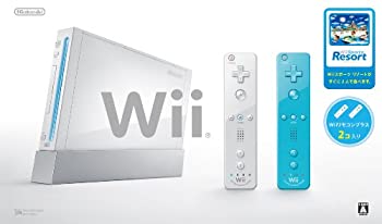 【中古】(非常に良い)Wii本体 (シロ) Wiiリモコンプラス2個、Wiiスポーツリゾート同梱【メーカー生産終了】