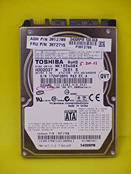 【中古】Toshiba mk1032gsx 100?GB SATA 9.5?MMノートブックドライブ