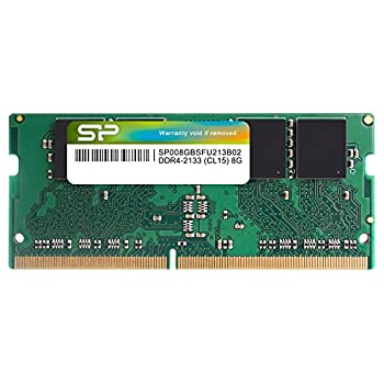 【中古】シリコンパワー ノートPC用メモリ DDR4-2133(PC4-17000) 8GB×1枚 260pin 1.2V CL15 SP008GBSFU213B02